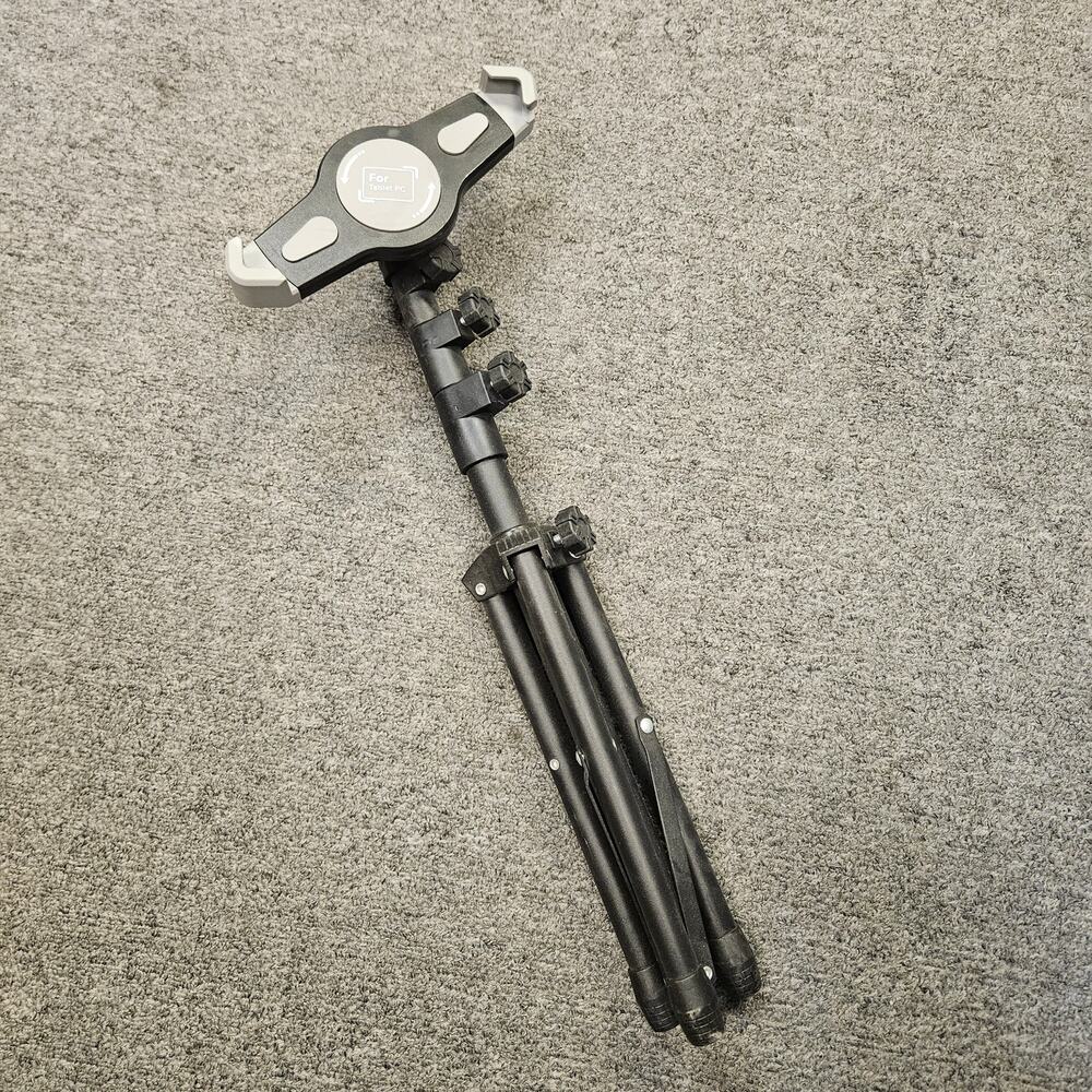 GENERIC BRAND 8-11 INCH TABLET MOUNTING TRIPOD STAND 360 ROTATION 20-60" TALL